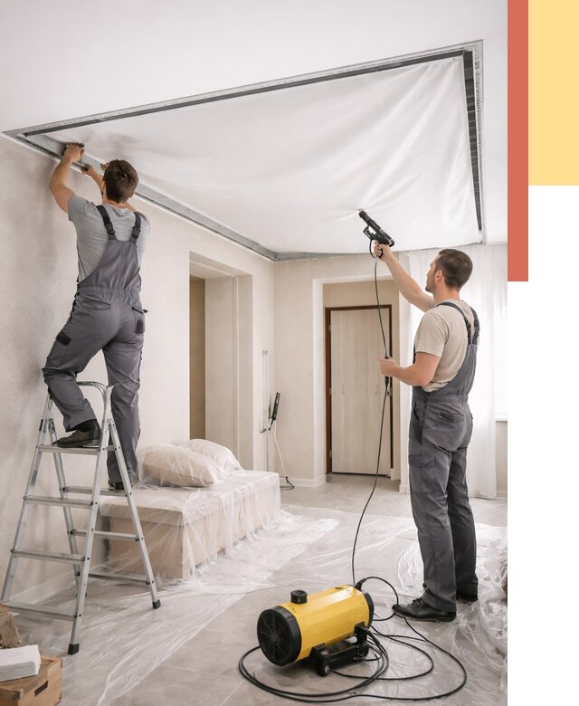 Монтаж натяжного потолка в прихожей в Назарово от 2724 руб. под ключ | ОТДЕЛОЧНИК-Нрв