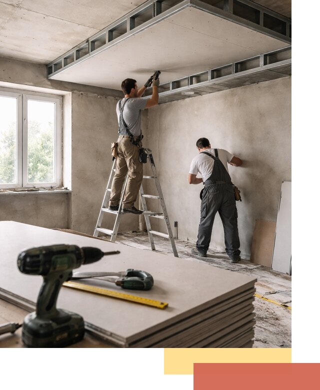 Двухуровневый потолок из гипсокартона в Назарово