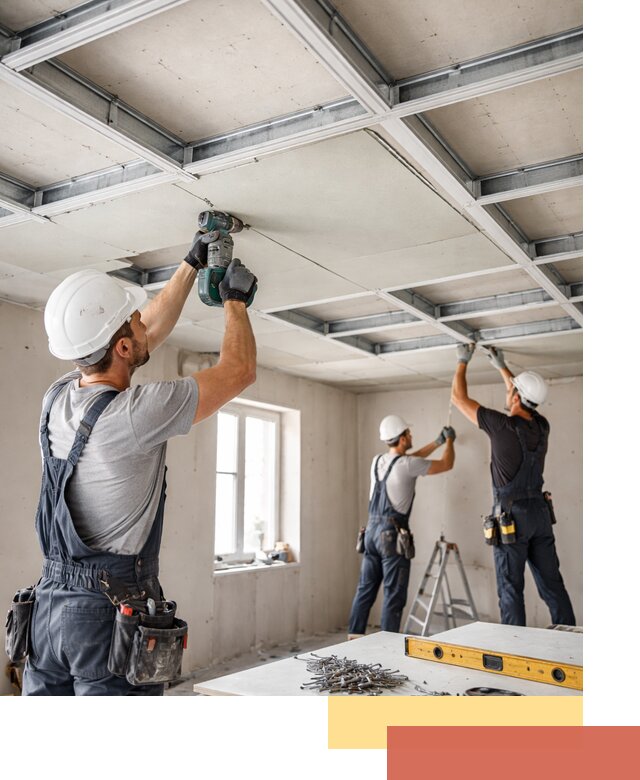 Кессонный потолок из гипсокартона под ключ в Назарово