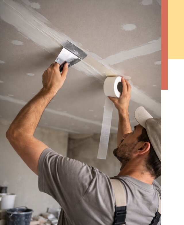 Обработка швов потолка ГКЛ в Назарово от 7709 руб. под ключ | ОТДЕЛОЧНИК-Нрв