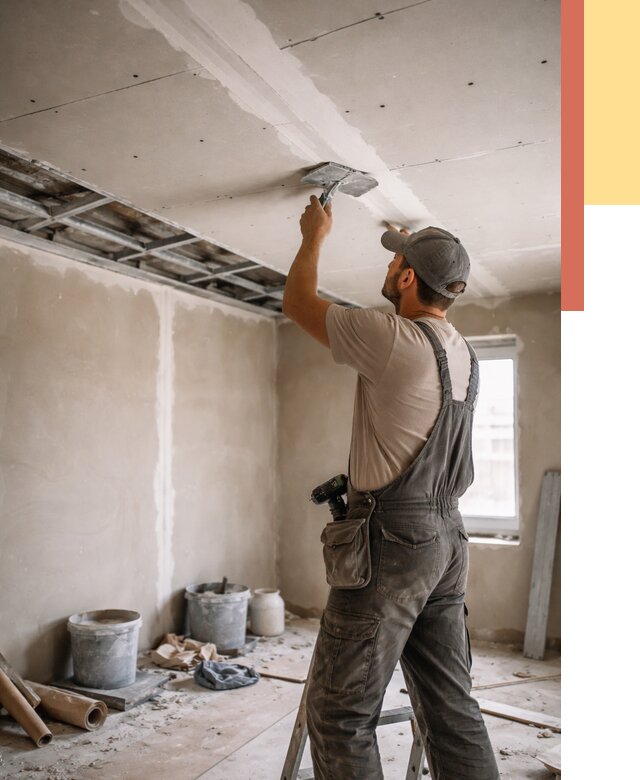 Ремонт потолка из гипсокартона в Назарово от 668 руб./м² — быстро и недорого | ОТДЕЛОЧНИК-Нрв