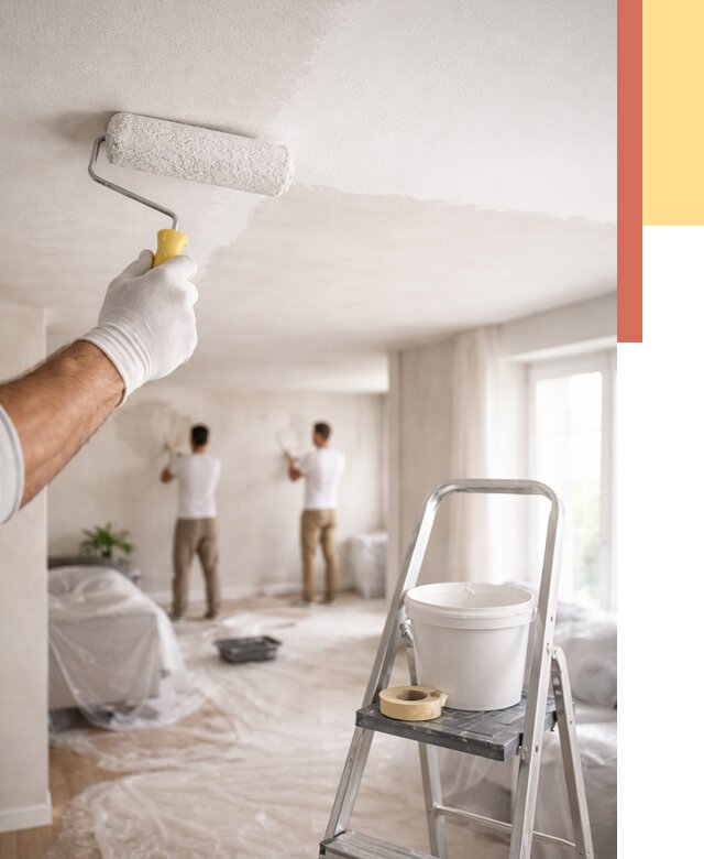 Покраска потолка акриловой краской в Назарово от 2570 руб. | ОТДЕЛОЧНИК-Нрв