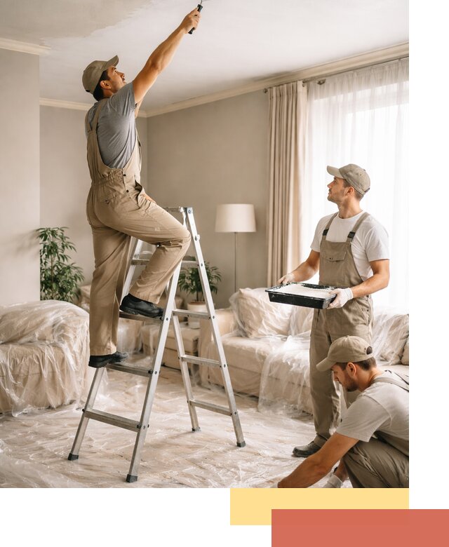 Покраска потолков акриловой краской в Назарово качественно и быстро