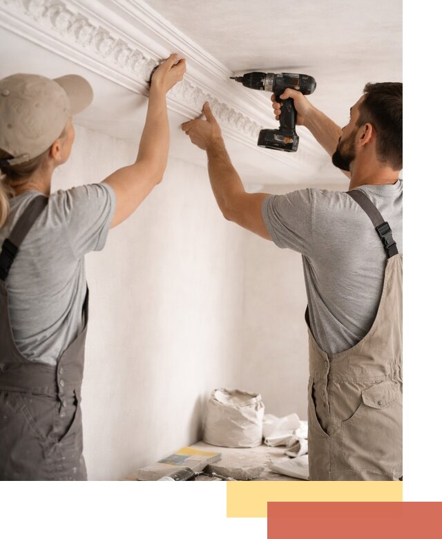 Профессиональный монтаж лепнины на потолок в Назарово