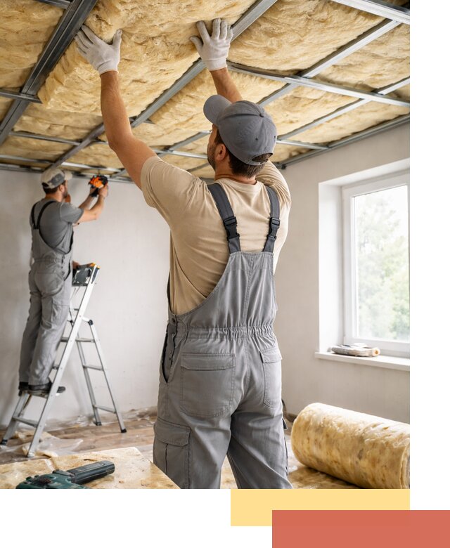 Утепление потолка под ключ в Назарово качественно и быстро