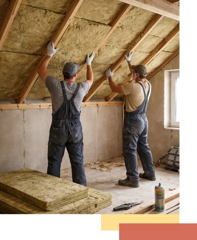 Утепление потолка минеральной ватой в Назарово