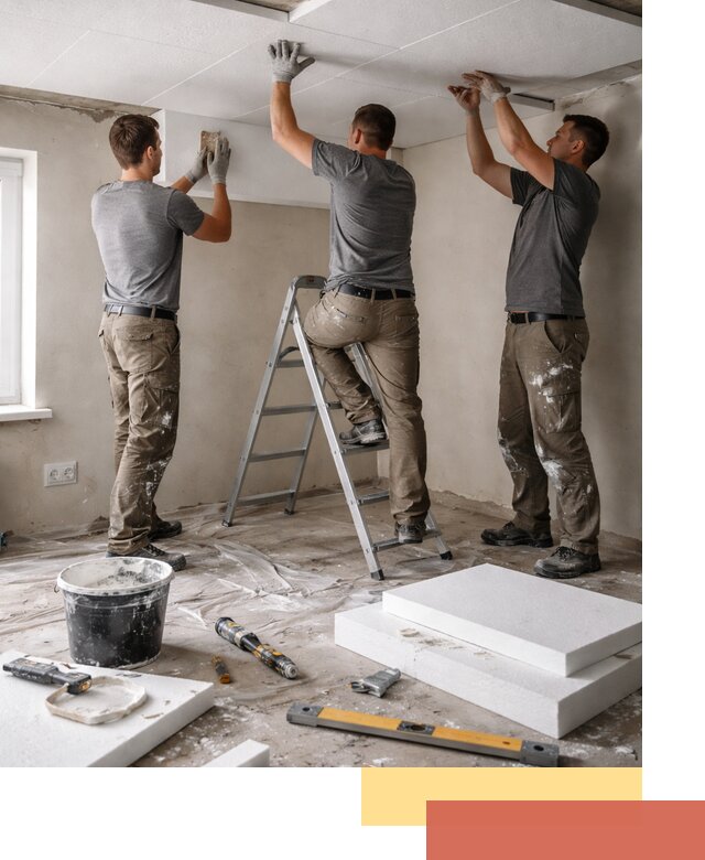 Утепление потолка пенопластом в Назарово быстро и качественно