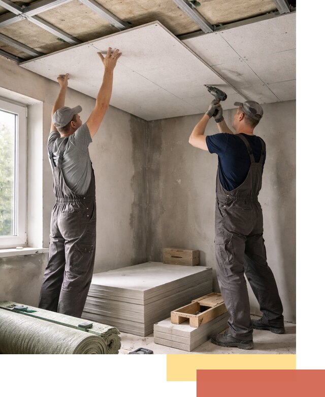 Шумоизоляция потолка панелями ЗИПС в Назарово